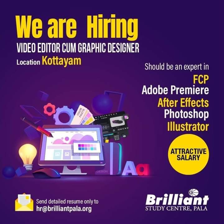 Vacancies – Video Editors; Animation & Motion Graphics Designers